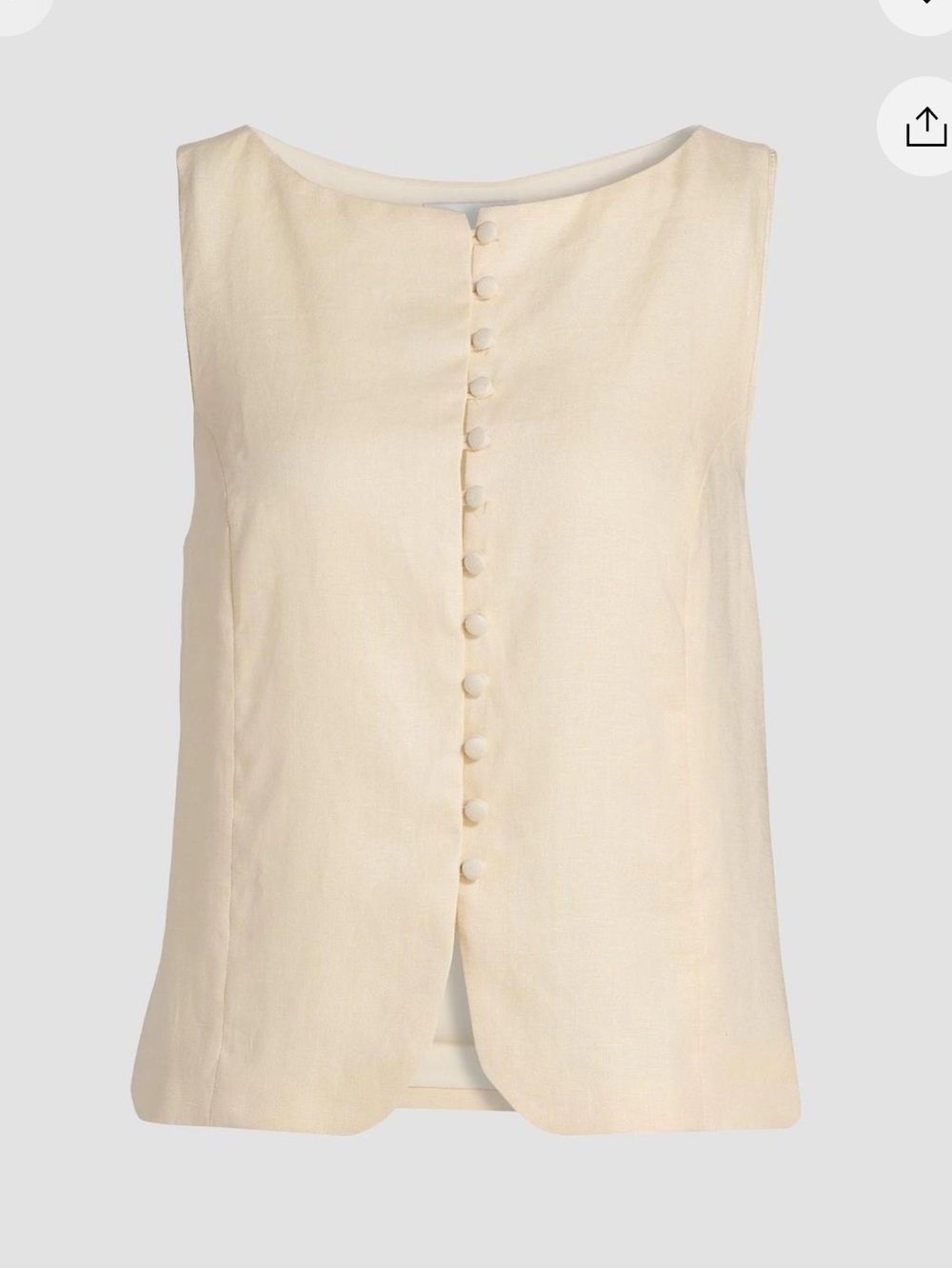 Reformation Addison Linen Top
